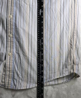 Joseph Abboud Men’s Large Multicolor Paisley Striped Long Sleeve Button Up Shirt - Thumbnail 8
