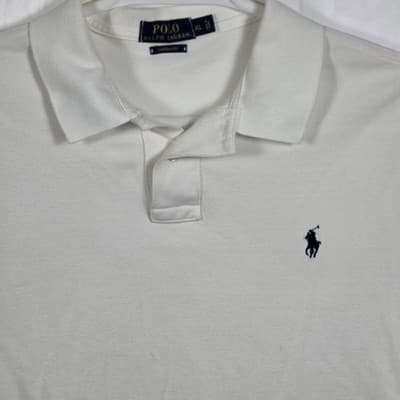 Polo Ralph Lauren Men's XL White Short Sleeve Shirt - Thumbnail 2