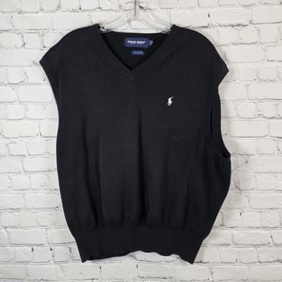 Ralph Lauren Women's XL Black V-Neck Sweater - Image 1