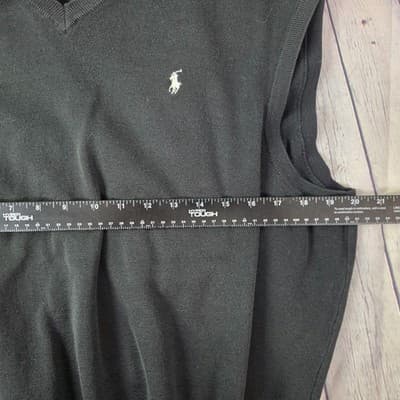 Ralph Lauren Women's XL Black V-Neck Sweater - Thumbnail 6