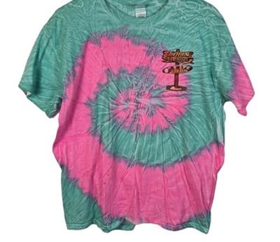 Caymen Islands Size Large Tye Dyed Cotton Tee Shirt - Image 1