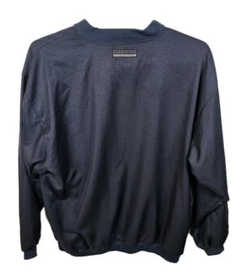 Forrester's Men's XL Blue Checkered V-Neck Pullover Golf Windbreaker - Thumbnail 2