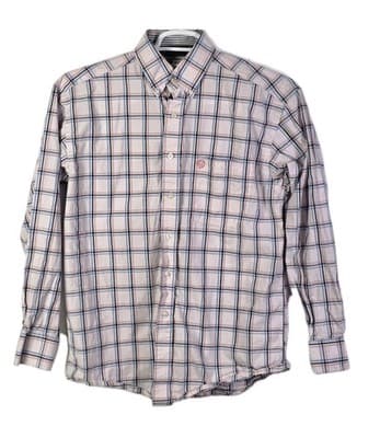 Wrangler George Strait Men's Medium Plaid Long Sleeve Button Up Shirt - Image 1