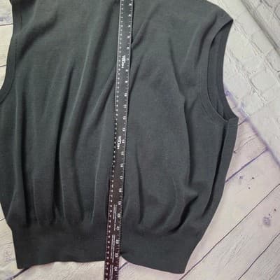 Ralph Lauren Women's XL Black V-Neck Sweater - Thumbnail 8