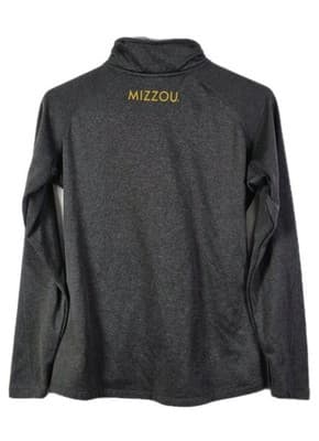 Knights Apparel Mizzou Missouri Tigers Women's Small Gray 1/4 Zip Pullover - Thumbnail 5