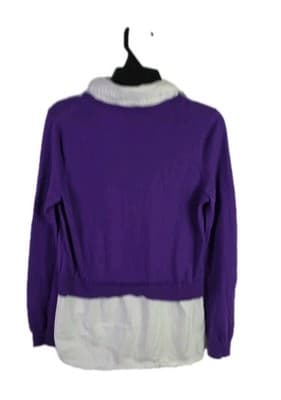Lauren Ralph Lauren Womens Petite Small Layered Long Sleeve Shirt - Thumbnail 4