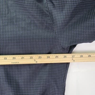 Forrester's Men's XL Blue Checkered V-Neck Pullover Golf Windbreaker - Thumbnail 6