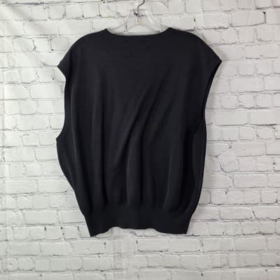 Ralph Lauren Women's XL Black V-Neck Sweater - Thumbnail 7