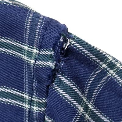 Nick Graham Men's Large Blue with Green White Plaid Button Up Shirt * FLAWED* - Thumbnail 8
