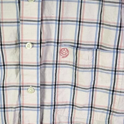 Wrangler George Strait Men's Medium Plaid Long Sleeve Button Up Shirt - Thumbnail 2