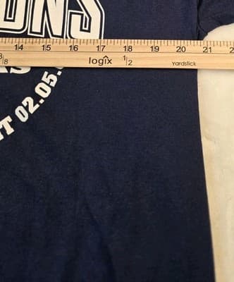 2005 Seattle Seahawks Adult Large Dark Blue NFC Champions Short Sleeve T-Shirt - Thumbnail 4