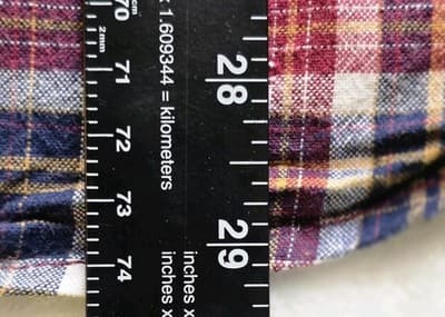 Blue Mountain Men's XL Blue Red Plaid Pocket Long Sleeve Button Down Shirt - Thumbnail 6