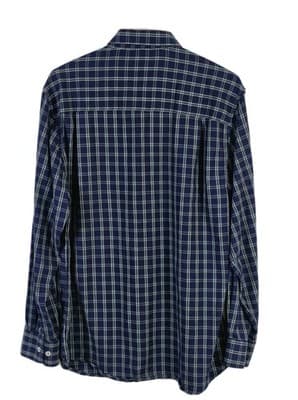 Nick Graham Men's Large Blue with Green White Plaid Button Up Shirt * FLAWED* - Thumbnail 6