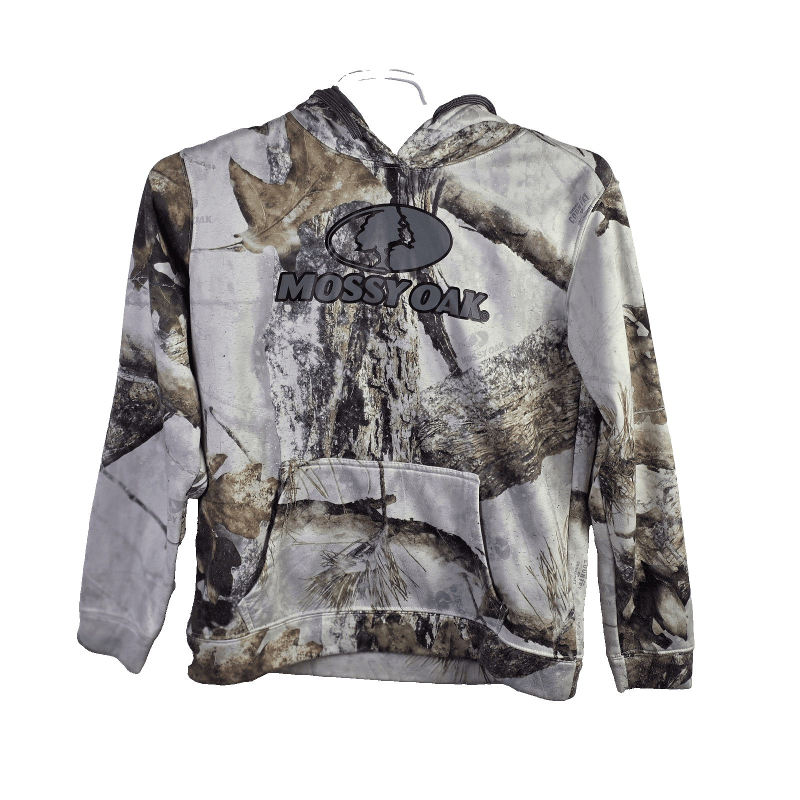 Mossy Oak Women's M (8-10) Country Snowdrift Hooded Sweatshirt - Image 1