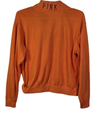 Victoria’s Secre Pink Auburn Tigers Women’s Large Orange 1/4 Zip Sweatshirt - Thumbnail 8