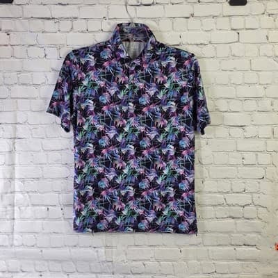 Maelreg Performance Men’s Small Multicolor Floral S/S Shirt - Image 1