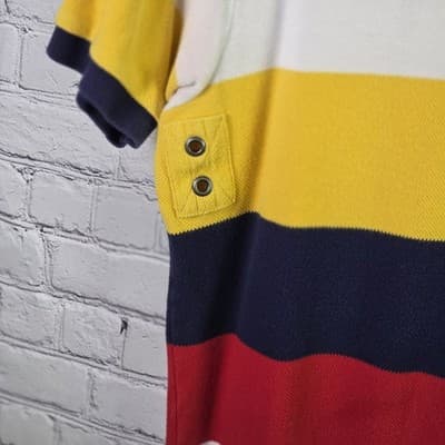 Vtg Ralph Lauren Men’s XXL Multicolored Colorblock Short Sleeve Polo Shirt - Thumbnail 8