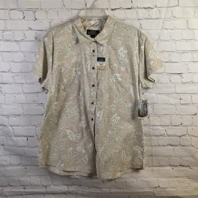 Noble Outfitters Shirt Women’s XL Paisley Short Sleeve Button Up Shirt - Image 1