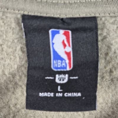 NBA Men's Large Khaki Game Crew Sweatshirt - Thumbnail 3