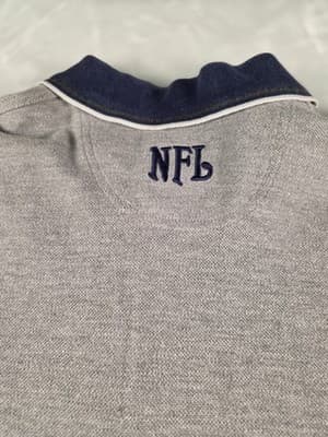 St Louis Rams Men's Large Gray Short Sleeve Polo Shirt - Thumbnail 6