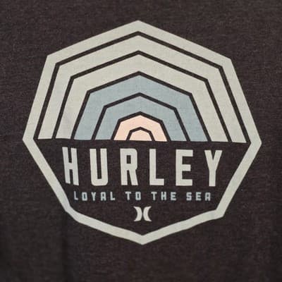 Hurley Men's Large Dark Gray “Loyal to the Sea” Short Sleeve T-Shirt - Thumbnail 2