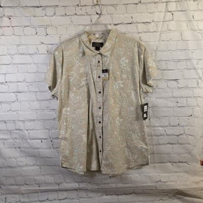 Noble Outfitters Shirt Women’s XL Paisley Short Sleeve Button Up Shirt - Thumbnail 2