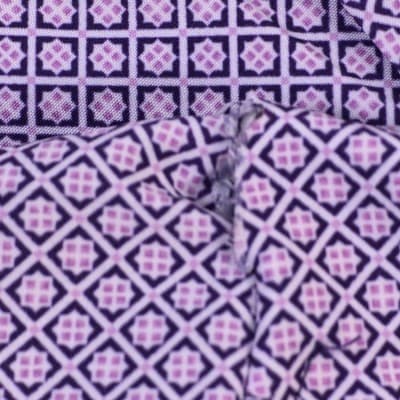 Nick Graham Men's Large Lavender Geometric Everwhere S/S Button Up Shirt - Thumbnail 11