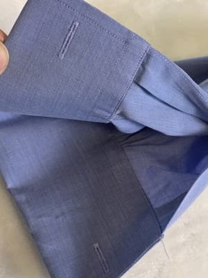 Brooks Brothers Men's Size 16 -33 Blue French Cuff Sleeve Button Up Shirt - Thumbnail 6