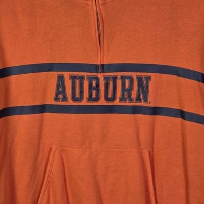 Victoria’s Secre Pink Auburn Tigers Women’s Large Orange 1/4 Zip Sweatshirt - Thumbnail 3