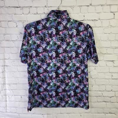 Maelreg Performance Men’s Small Multicolor Floral S/S Shirt - Thumbnail 7