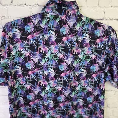 Maelreg Performance Men’s Small Multicolor Floral S/S Shirt - Thumbnail 8