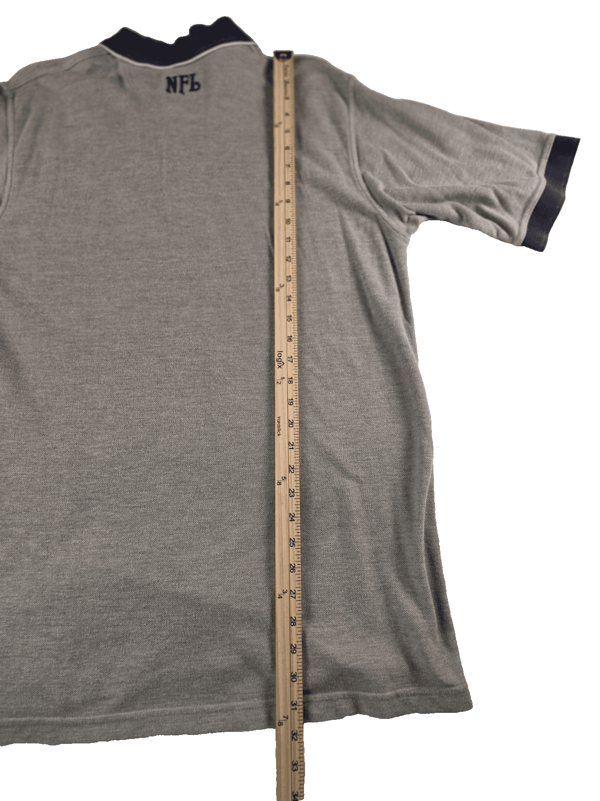 St Louis Rams Men's Large Gray Short Sleeve Polo Shirt - Thumbnail 7