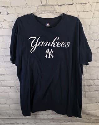 MLB NY Yankees Unisex 2XL Blue Short Sleeve T-Shirt - Image 1