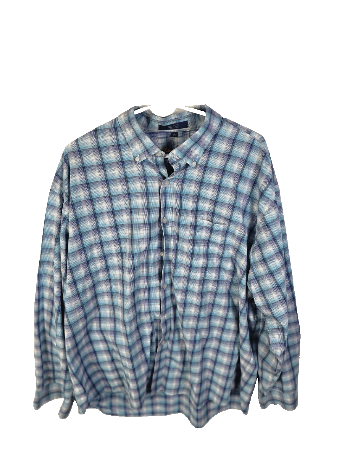 Alan Flusser Men's XXL Multi-Colored Checkered Long Sleeve Button Down Shirt - Image 1