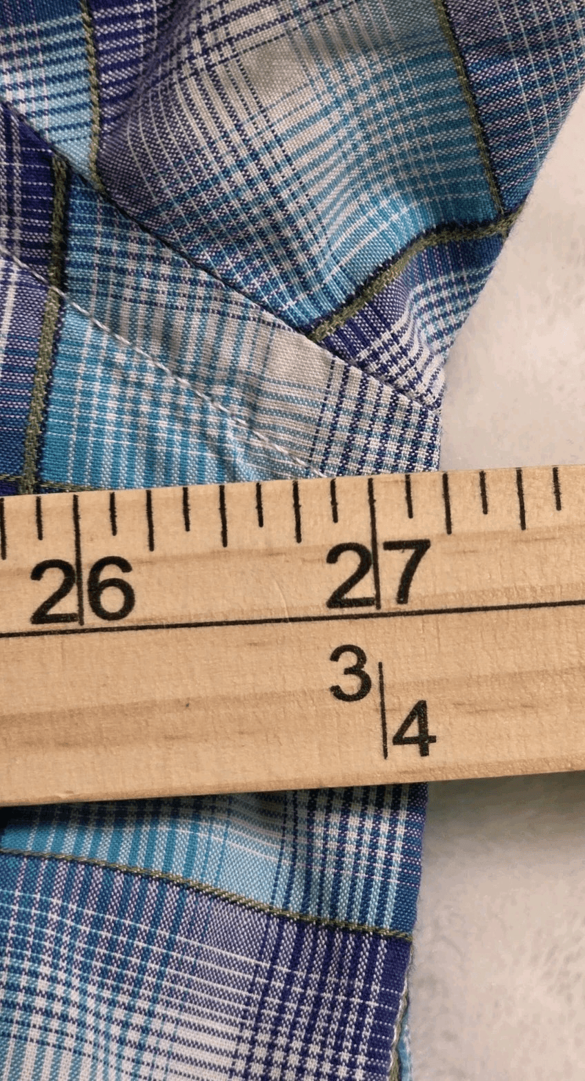 Alan Flusser Men's XXL Multi-Colored Checkered Long Sleeve Button Down Shirt - Thumbnail 4