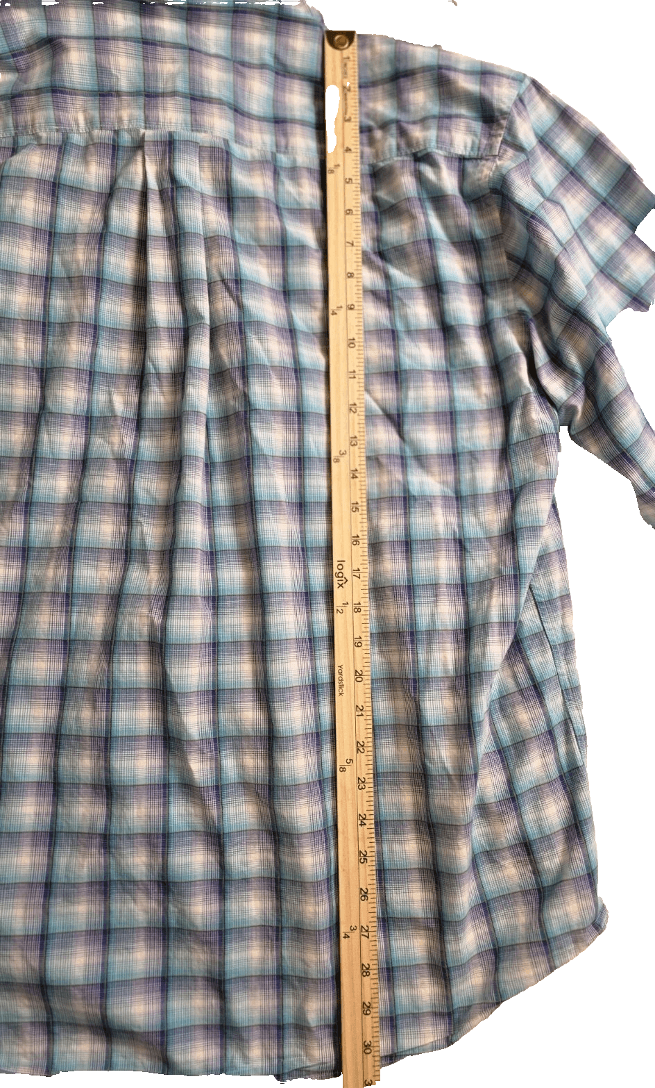 Alan Flusser Men's XXL Multi-Colored Checkered Long Sleeve Button Down Shirt - Thumbnail 5