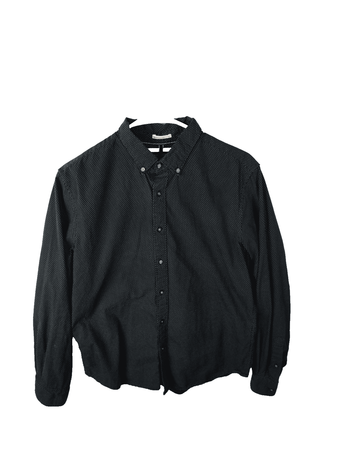 Denim & Flower Men's Medium Black Long Sleeve Shirt Button Down Shirt - Image 1