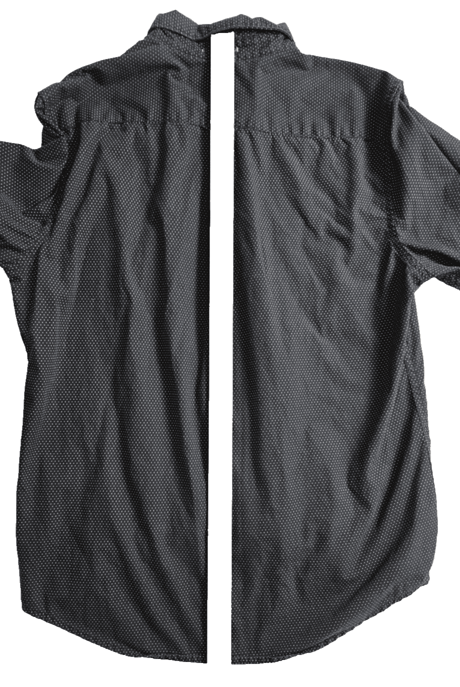 Denim & Flower Men's Medium Black Long Sleeve Shirt Button Down Shirt - Thumbnail 5