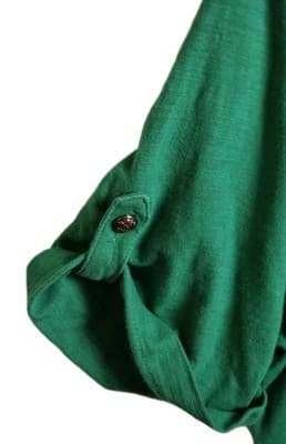 Lauren Ralph Lauren Women's Large Green Short Sleeve Blouse - Thumbnail 3