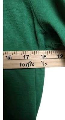 Lauren Ralph Lauren Women's Large Green Short Sleeve Blouse - Thumbnail 5
