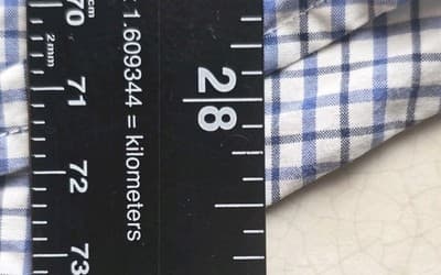 PoloRalph Lauren Men's Medium Blue Check Classic Fit Long Sleeve Button Down - Thumbnail 8