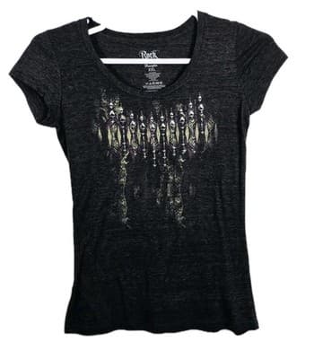Wrangler ROCK 47 Women's XXL Gray Short Sleeve T-Shirt - Image 1