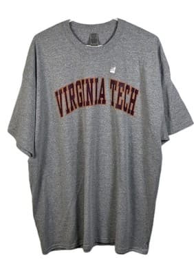 Virginia Tech Hokies Men's XXL Grey Short Sleeve T-shirt - Image 1