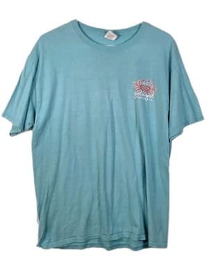 Girlie Girl's Women's Large Blue " No Crabby Attitudes " Short Sleeve T-Shirt - Image 1