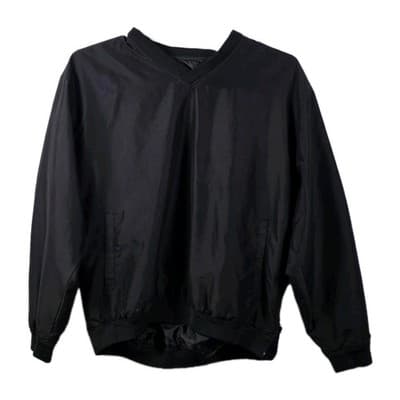 Tres Bien Men's Large 1/4 Zipper Black Golf Pullover - Image 1