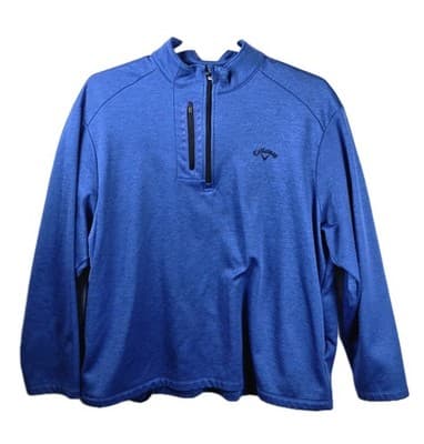 Callaway Men’s XXL Blue Quarter Zip Pullover - Image 1