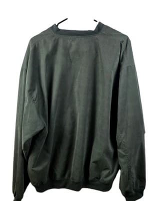 Mg Gold Men's Large Green V-Neck Long Seeve Pullover - Thumbnail 5