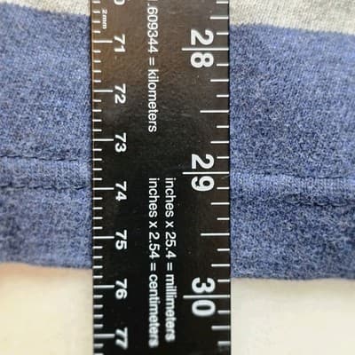 Chaps Men's XXL Blue & Gray Stripe Long Sleeve Shirt - Thumbnail 8