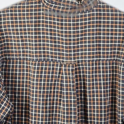 Chaps Performance Men's Large Brown/ Red Plaid Flannel Button Down Shirt - Thumbnail 6