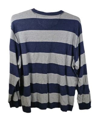 Chaps Men's XXL Blue & Gray Stripe Long Sleeve Shirt - Thumbnail 7